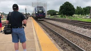 Amtrak Carl Sandburg 381 Departs Galesburg IL [upl. by Arihsan]