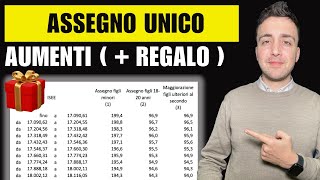 ASSEGNO UNICO AUMENTI ufficiali  TABELLA ISEE e DATE [upl. by Fabiano863]