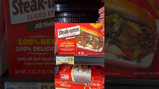 Steakumm costs more than Real Cheesesteak w same amount of beef Yikes 😳 Bring back Orange Man🙏 [upl. by Lertnek]