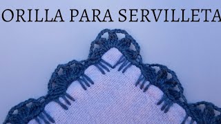 Orilla súper fácil para principiantes Orilla con esquinas paso a paso 39 [upl. by Nedearb]