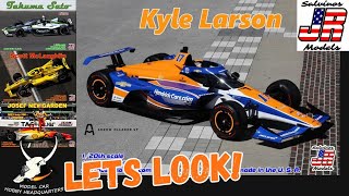 A Look At The New Kyle Larson 120th Scale Indy Car Model Kit From Salvinos JR Models Ep394 [upl. by Iinden561]