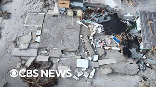 How Hurricane Milton storm surge destroyed communities [upl. by Alah]