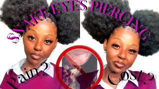 SNAKE 🐍 EYES TONGUE PIERCING👅 MY DETAILED EXPERIENCE  MUST WATCH [upl. by Pete]