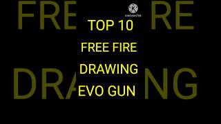 Free Fire Top 10 Drawing 🤯🤯  Free Fire Drawing shorts freefire top10 drawing viral [upl. by Jamieson]