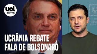 Guerra da Rússia Ucrânia responde a fala de Bolsonaro Não há espaço para neutralidade [upl. by Llig]