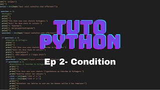 Tuto Programmation Python  Ep2 [upl. by Notyalk]