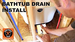 Bathtub Drain Kit Installation StepbyStep [upl. by Uri]