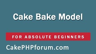 CakePHP 254 Basics Tutorial for Beginners  Blog Application  08  Baking Topic Model [upl. by Rosemonde]