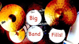 Jazz Drum Lesson Big Band Set Ups and Fills [upl. by Revert661]