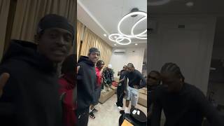 Cheque Fireboy DML Ayo Maff amp Lil Kesh vibing to Back Outside cheque fireboydml ayomaff short [upl. by Josefa]