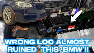 CHOSING THE WRONG LINE OUTPUT CONVERTER EXAMPLE WITH A 2014 BMW 750i [upl. by Malin]