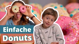 Donuts wie vom Bäcker Schnelles und einfaches Rezept 🍩 [upl. by Staal]