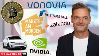 Märkte am Morgen Gold Silber Bitcoin Nvidia Tesla Vonovia Allianz HelloFresh Redcare [upl. by Jenness]