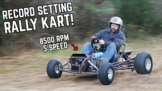 190cc Shifter Kart Top Speed Run Full Suspension Track DOMINATOR [upl. by Nossyla]