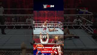 Triple Cross Rhodes wwe2k24 codyrhodes [upl. by Eeslehc]