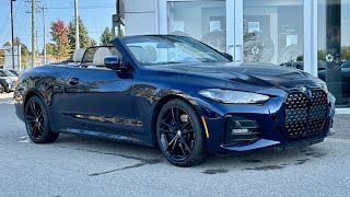 2022 BMW 430i xDrive Cabriolet  Tanzanite Blue on Oyster [upl. by Rauch137]