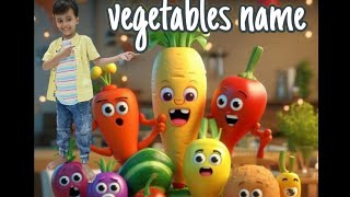 Vegetables Name🍅🥦  learning  kids  useful  kids learning  kids nursery rhymes  education [upl. by Lewanna]