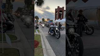 Leesburg Bikefest on Main Street leesburgbikefest harleydavidson shorts motorcycle bike rally [upl. by Warren]