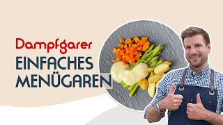 Spargel Karotten amp Kartoffeln  Menügaren im Dampfgarer [upl. by Nolak]