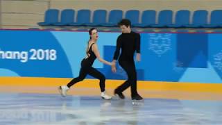 Tessa Virtue and Scott Moir Olympic Moulin Rouge Practice [upl. by Enenej]