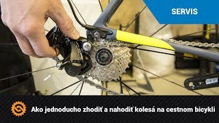 Ako jednoducho zhodiť a nahodiť kolesá na cestnom bicykli [upl. by Coughlin]