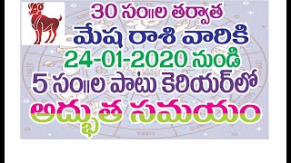 saturn transit 2020  TALLAPRAGADA ASTRO  horoscope  zodiac  mesha rasi  aries horoscope [upl. by Eimyaj682]