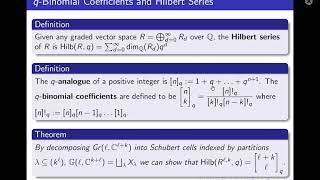 Ajmain Yamin Filtering Grassmannian Cohomology via kSchur Functions [upl. by Nelia]