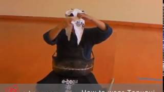 Kendo101 How to wear Tenugui for Kendo [upl. by Noiemad771]