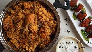 Seeraga samba chicken biryani in a cooker  How to make chicken biryani using seeraga samba rice [upl. by Latonia]