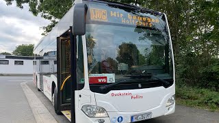 Omnibusbetrieb Duckstein Bus Mitfahrt Linie 222 Vom Klinikum bis Brackstedt [upl. by Animar989]