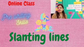 How to teach Slanting lines [upl. by Nylkcaj]