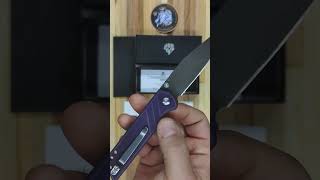 Knife Showcase Custom QSP Parrot by Jimmie Crowe  Reprofiled Edge Acid Etched Blade amp Purple Dye [upl. by Elletnahc]