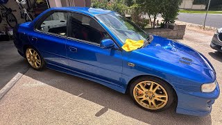 Subaru GC8 WRX we have REAR SEATS the CLEAN UP continues [upl. by Anerok254]