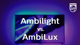 Philips TV – Ambilight vs AmbiLux How immersive do you want it [upl. by Mutz]