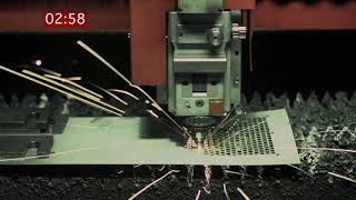 Fiber laser cutting with BySprint Fiber 4020 [upl. by Ulane152]