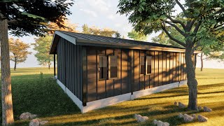 small house design using sheet metal walls [upl. by Etteraj]