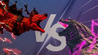 DEMON REMODEL Vs EVOLVED GODZILLA Death Battle   Kaiju Universe [upl. by Gerianna]