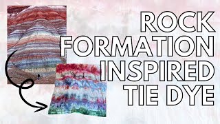 Rock Layer Inspired Tie Dye Tea Towel [upl. by Ynohtna]