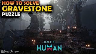 Once Human  Brookham Gravestone Puzzle Solution [upl. by Nelsen779]