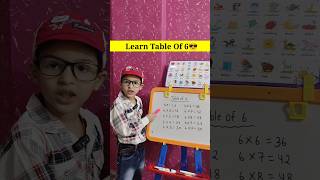 Learn Table Of 6 😎  6 ka pahada shortstabletabletricks maths mathtrickskidseducationwithfun [upl. by Farmann]