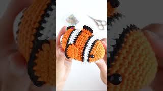 Nemo Clownfish Crochet Pattern  Animal Amigurumi for Beginners [upl. by Ivek]