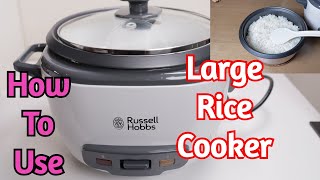 Russell Hobbs 27040 Large Rice Cooker How To Use amp Review [upl. by Edelstein718]