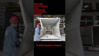 Independently Manufacture amp Develop FoldingFoldableCollapsibleFlat PackFold Out Container House [upl. by Jordison672]