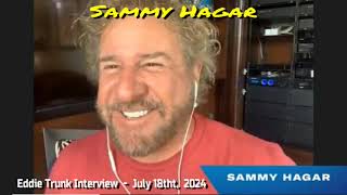 Sammy Hagar 2024 Tour Interview  Eddies quotCrossing Overquot Song July 18th 2024 [upl. by Pellikka]