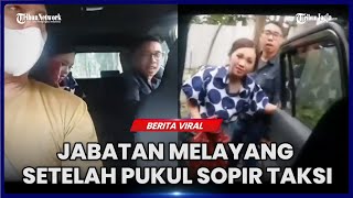 PUKUL SOPIR TAKSI PERWIRA POLISI DICOPOT DARI JABATANNYA [upl. by Ihculo]