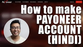 How to make Payoneer account  Hindi Guide [upl. by Fennessy924]