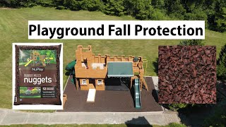 ✅ Cedar Wood vs Rubber Mulch For Playground or Landscape  NuPlay Nuggets for Fall Protection [upl. by Enilec]