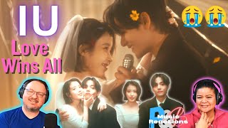 IU 아이유 feat V BTS  quotLove Wins Allquot Official Music Video  Couples Reaction [upl. by Akilam]