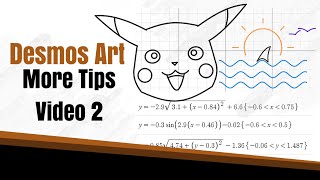 How to Create Desmos Art 2  Curves Waves Ellipses  Step by Step Guide [upl. by Lamprey]