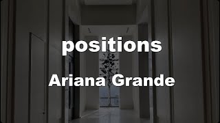 Karaoke♬ positions  Ariana Grande 【No Guide Melody】 Instrumental [upl. by Eerok]